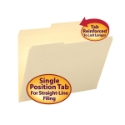Smead 10376 Manila Folders with Reinforced Tab (Bundle: 5 BX) Two Pocket Folder