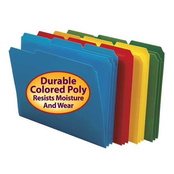 Smead 10500 Poly Colored Folders Classification Folders