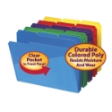 Smead 10540 Poly Folder with Slash Pocket File Guides