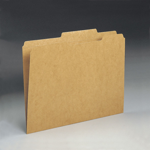 Smead 10776 Kraft Folders with Reinforced Tab Report Cover