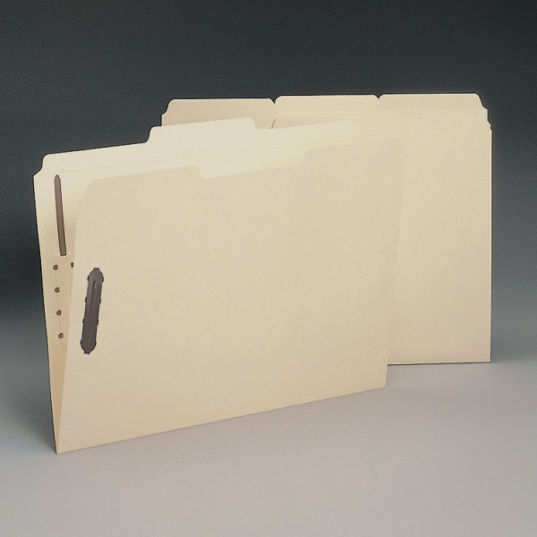 Smead 11537 Manila Fastener Folders with Reinforced Tab (Bundle: 6 PK) Fastener Folders