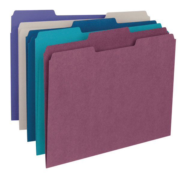 Smead 11948 Colored Folders (Bundle: 5 BX) Fastener Folders