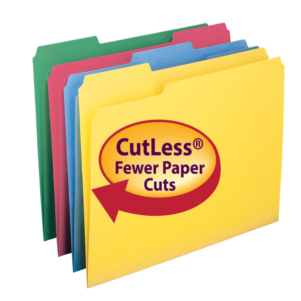 Smead 11959 CutLess Folders (Bundle: 5 BX) Two Pocket Folder