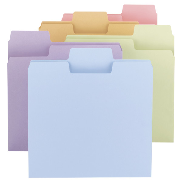 Smead 11962 Colored SuperTab Folders (Bundle: 5 BX) File Folders