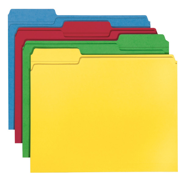 Smead 12008 100% Recycled Colored Folders File Folders