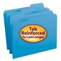 Smead 12034 Colored Folders with Reinforced Tab (Bundle: 5 BX) File Guides