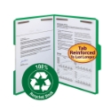 Smead 12141 100% Recycled Colored Fastener Folders File Labels