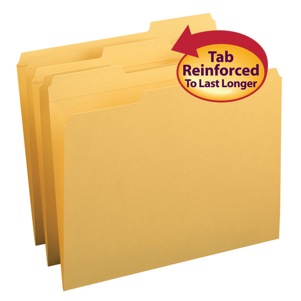 Smead 12234 Colored Folders with Reinforced Tab (Bundle: 5 BX) Two Pocket Folder