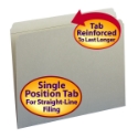 Smead 12310 Colored Folders with Reinforced Tab Classification Folders