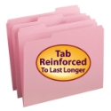Smead 12634 Colored Folders with Reinforced Tab (Bundle: 5 BX) Antimicrobial Folders