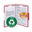 Smead 12741 100% Recycled Colored Fastener Folders File Labels