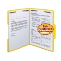 Smead 12940 Colored Fastener Folders with Reinforced Tabs (Bundle: 5 BX) Fastener Folders