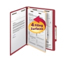 Smead 13703 Manila and Colored Classification Folders (Bundle: 5 BX) Two Pocket Folder