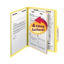 Smead 13704 Manila and Colored Classification Folders (Bundle: 5 BX) Two Pocket Folder