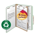 Smead 13723 100% Recycled Pressboard Colored Classification Folders File Folders