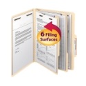 Smead 14000 Manila and Colored Classification Folders (Bundle: 5 BX) Two Pocket Folder