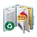 Smead 14021 100% Recycled Pressboard Colored Classification Folders File Labels