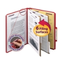 Smead 14031 Colored Pressboard Classification Folders with SafeSHIELD Coated Fastener Technology File Labels