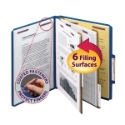 Smead 14032 Colored Pressboard Classification Folders with SafeSHIELD Coated Fastener Technology File Labels
