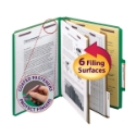 Smead 14033 Colored Pressboard Classification Folders with SafeSHIELD Coated Fastener Technology File Labels