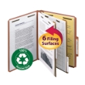 Smead 14054 100% Recycled Pressboard Colored Classification Folders (Bundle: 5 PK) Hanging Folders