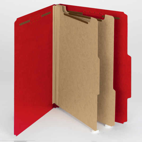 Smead 14061 100% Recycled Pressboard Colored Classification Folders File Labels
