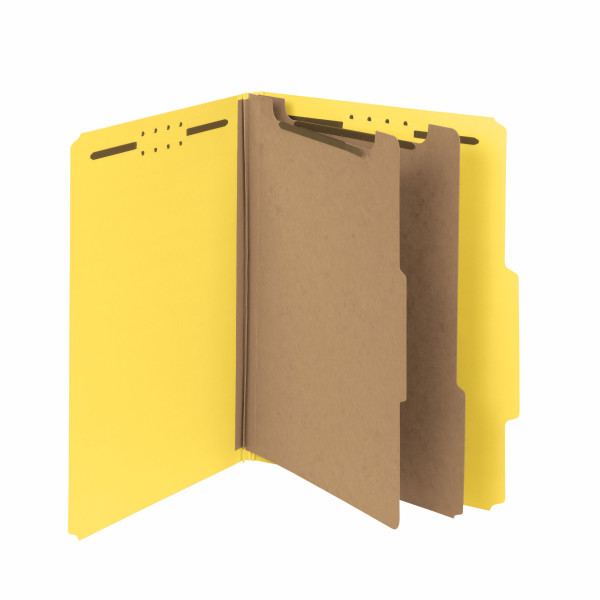 Smead 14064 100% Recycled Pressboard Colored Classification Folders File Labels