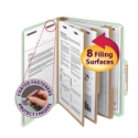 Smead 14091 Pressboard Classification Folders with SafeSHIELD Coated Fastener Technology Classification Folders