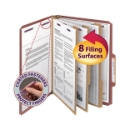 Smead 14092 Pressboard Classification Folders with SafeSHIELD Coated Fastener Technology (Bundle: 5 BX) Two Pocket Folder