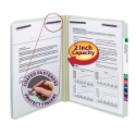 Smead 14910 Pressboard Fastener Folders with SafeSHIELD Coated Fastener Technology (Bundle: 5 BX) Two Pocket Folder