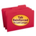 Smead 17734 Colored Folders with Reinforced Tab (Bundle: 5 BX) File Folders