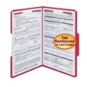 Smead 17740 Colored Fastener Folders with Reinforced Tabs (Bundle: 5 BX) Two Pocket Folder