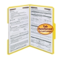 Smead 17940 Colored Fastener Folders with Reinforced Tabs (Bundle: 5 BX) Two Pocket Folder