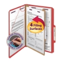Smead 18731 Colored Pressboard Classification Folders with SafeSHIELD Coated Fastener Technology File Folders