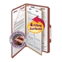 Smead 18775 Pressboard Classification Folders with SafeSHIELD Coated Fastener Technology (Bundle: 5 BX) Two Pocket Folder