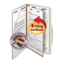 Smead 18776 Pressboard Classification Folders with SafeSHIELD Coated Fastener Technology (Bundle: 5 BX) Two Pocket Folder