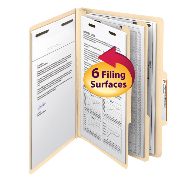 Smead 19000 Manila and Colored Classification Folders File Folders