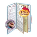 Smead 19030 Colored Pressboard Classification Folders with SafeSHIELD Coated Fastener Technology Folders