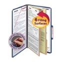 Smead 19035 Colored Pressboard Classification Folders with SafeSHIELD Coated Fastener Technology File Labels