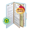 Smead 19048 100% Recycled Pressboard Colored Classification Folders (Bundle: 5 PK) File Pocket