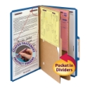 Smead 19077 Pressboard Classification Folders with Pocket-Style Dividers and SafeSHIELD Coated Fastener Technology File Labels