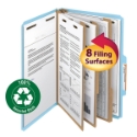 Smead 19090 100% Recycled Pressboard Colored Classification Folders File Labels