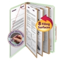 Smead 19091 Pressboard Classification Folders with SafeSHIELD Coated Fastener Technology File Pocket