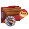 Smead 19095 Colored Pressboard Classification Folders with SafeSHIELD Coated Fastener Technology File Pocket