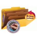 Smead 19098 Colored Pressboard Classification Folders with SafeSHIELD Coated Fastener Technology Hanging Pocket