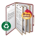 Smead 19099 100% Recycled Pressboard Colored Classification Folders File Wallet