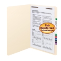 Smead 19510 Manila Fastener Folders with Reinforced Tab (Bundle: 5 BX) Two Pocket Folder