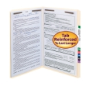 Smead 19513 Manila Fastener Folders with Reinforced Tab (Bundle: 5 BX) File Guides