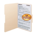 Smead 19534 Manila Fastener Folders with Reinforced Tab (Bundle: 5 BX) File Folders