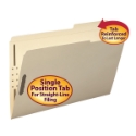 Smead 19587 Manila Fastener Folders with Reinforced Tab Classification Folders